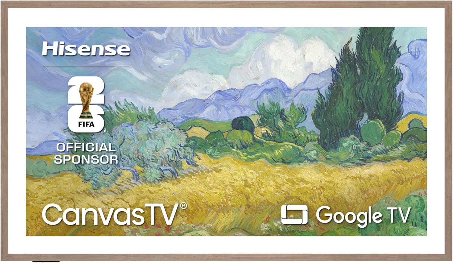hisense 75“ hi qled s7 canvastv series 4k uhd google smart art tv (75s7sg, 2026 new) 144hz, art mode, anti glare panel, dolby vision hdr, hi matte display, frame & ultraslim wall mount included
