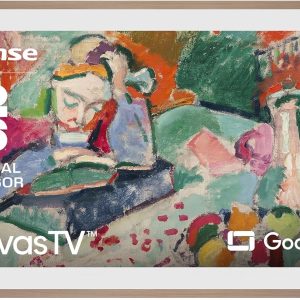 Hisense 85-Inch Class QLED 4K S7N CanvasTV Series Dolby Vision HDR Google Smart TV (85S7N) - 144Hz, Art Mode, Anti-Glare Panel, Hi-Matte Display, UltraSlim Wall Mount & Frame Included