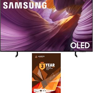 samsung qn55s85fafxza 55 inch oled hdr 4k smart tv with q symphony pro and 3 year amber protection plan (2025)