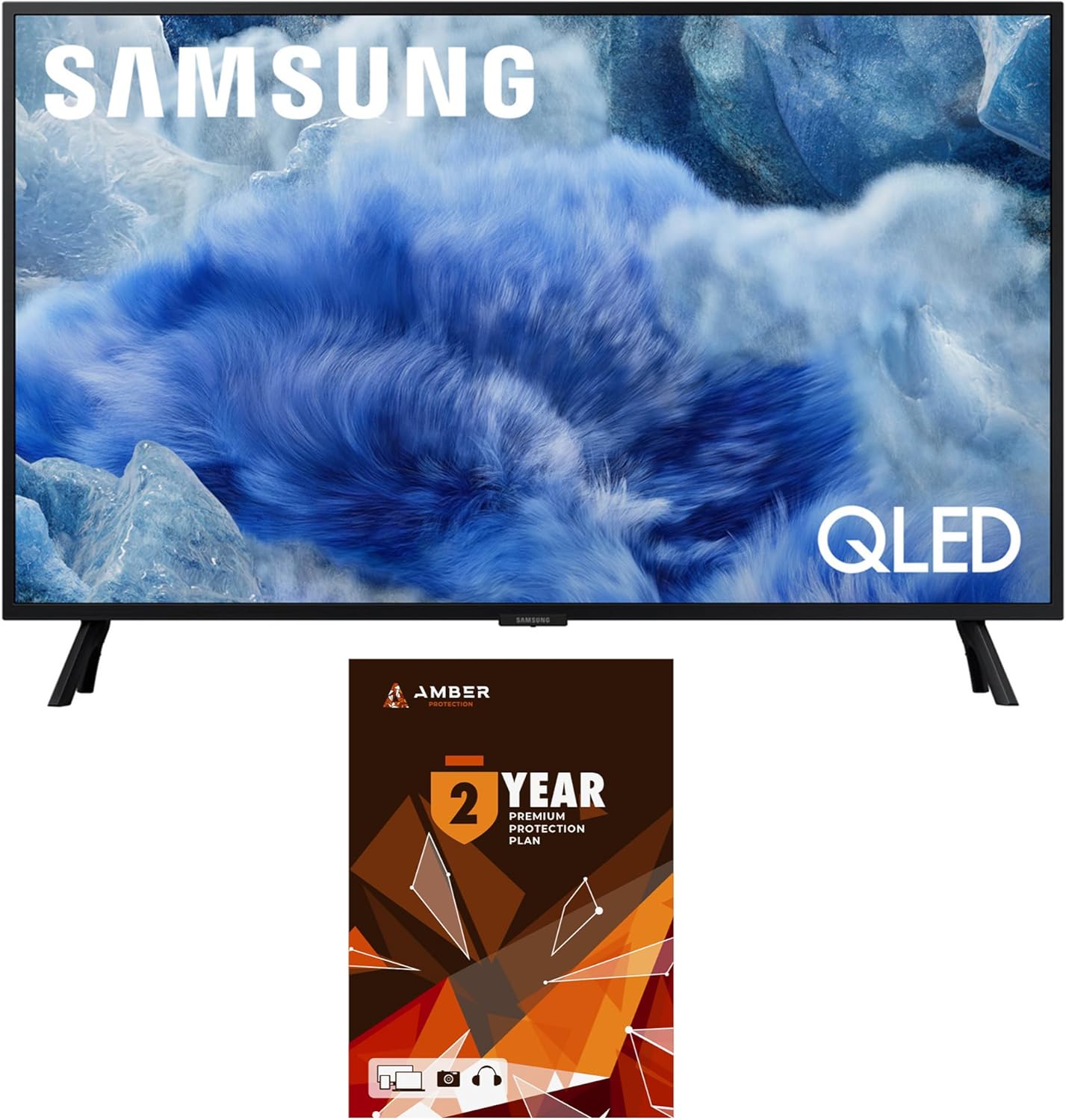 Samsung QN32Q8FAAFXZA 32 Inch Class QLED Q8F 4K Vision AI Smart TV 2025 with 2 Year Amber Protection Plan