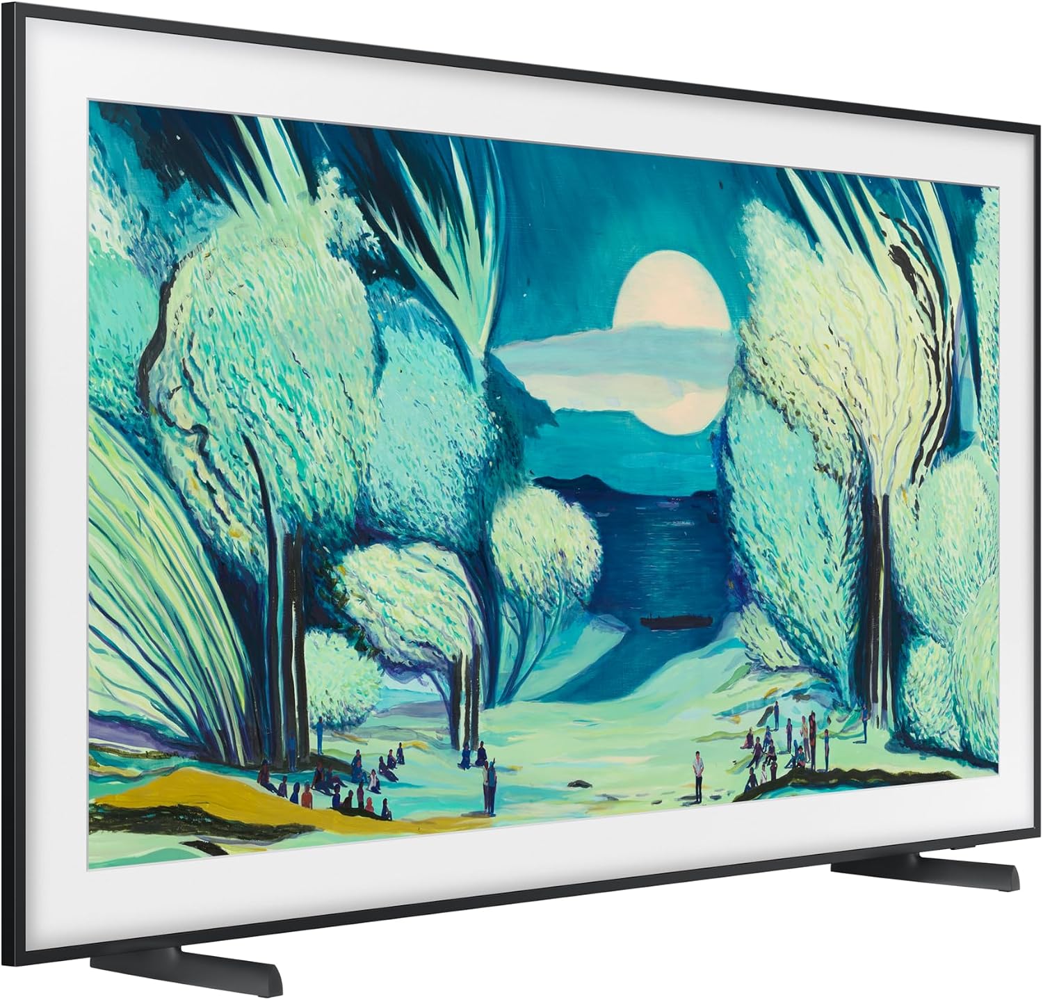 Samsung QN65LS03FADXZA 65 Inch The Frame QLED 4K Art Mode Vision AI Smart TV with a VG-SCFH65TKBZA 65" The Frame Customizable Bezel - Modern Teak (2025) - Image 2