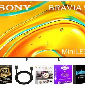 Sony 55 Inch Class BRAVIA 5 Series 4K Mini LED UHD Smart Google TV - XR Processor - Dolby Vision - 120Hz - HDMI Cable + Streaming Bundle + 12 Month CPS Warranty