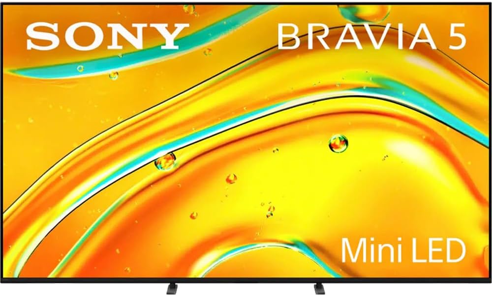 Sony BRAVIA 5 55 inch Mini LED 4K HDR Google TV (2025) K55XR50 Bundle with 2X Deco Gear 6FT HDMI Cable, SurgePro 6-Outlet Surge Adapter and Deco Gear Home Theater Beginner's Guide - Image 2