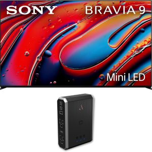 Sony K65XR90 65 Inch XR90 Series Bravia Mini LED HDR QLED 4K Google TV with an Austere 7S-PS4-US1 4-Outlet Power with Omniport USB (2024)