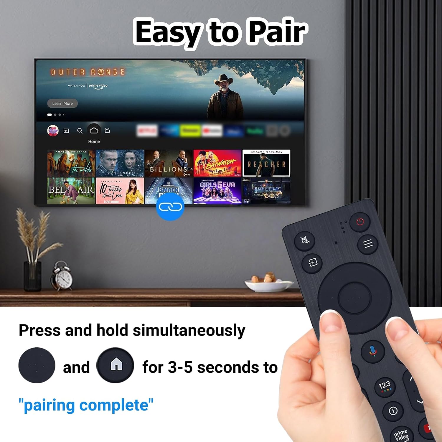 New RC923A FMB1 Voice Remote Replacement for TCL QLED Mini LED 4K UHD Google Smart TV G0401-000267, Compatible with QM5K QM6K QM7K Q77K Series - Image 3