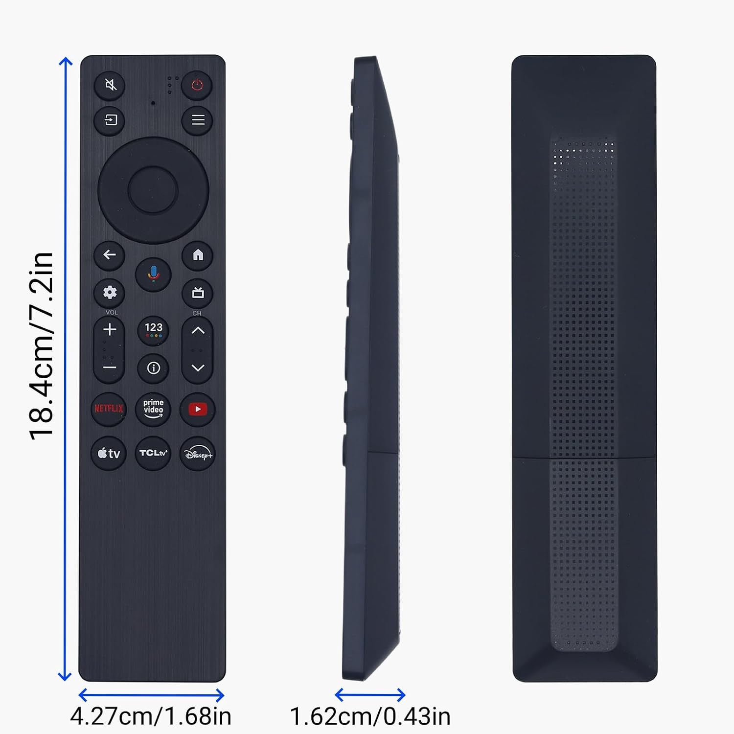 New RC923A FMB1 Voice Remote Replacement for TCL QLED Mini LED 4K UHD Google Smart TV G0401-000267, Compatible with QM5K QM6K QM7K Q77K Series - Image 6